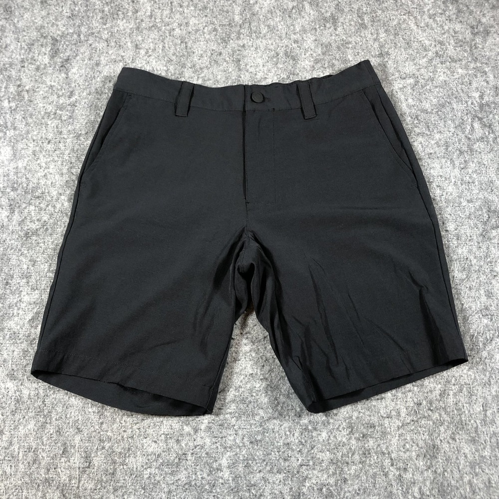 Banana Republic Shorts Mens 32 Black Stretch Chino Elastic Waist Casual Summer